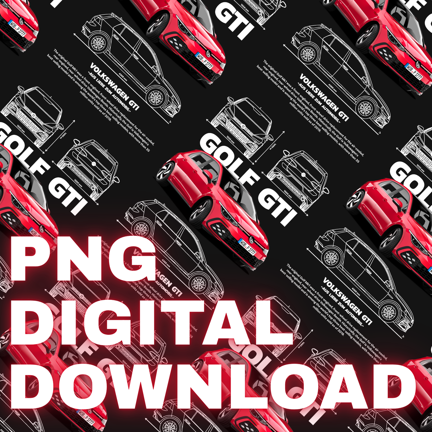 VW Golf GTI MK8 | PNG DESIGN