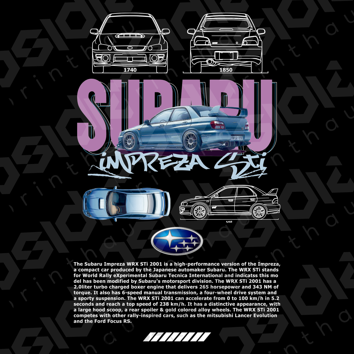 Subaru Impreza WRX STi | PNG DESIGN